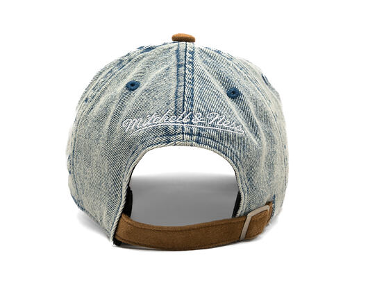 Kšiltovka Mitchell & Ness - Den Suede Strapback - NBA - Boston Celtics - Blue
