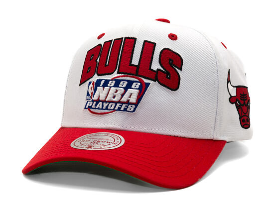 Kšiltovka Mitchell & Ness - Post Season - NBA - Chicago Bulls - White