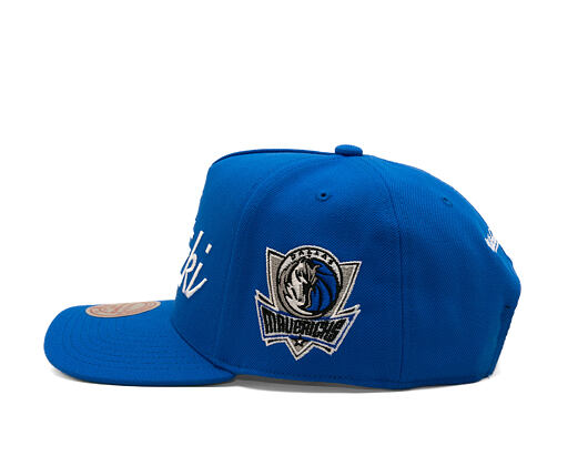 Kšiltovka Mitchell & Ness - Player Script Hwc - NBA - Dallas Mavericks - Dirk Nowitzki - Blue