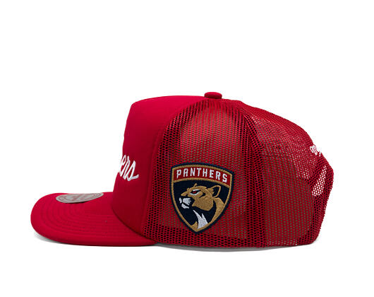 Kšiltovka Mitchell & Ness - Head Coach Trucker - NHL - Florida Panthers - Red