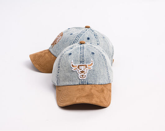 Kšiltovka Mitchell & Ness - Den Suede Strapback - NBA - Chicago Bulls - Blue