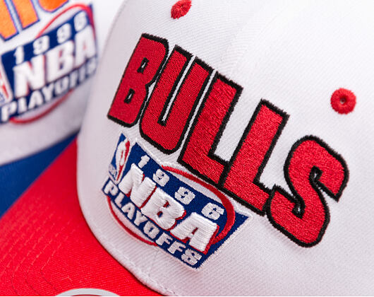 Kšiltovka Mitchell & Ness - Post Season - NBA - Chicago Bulls - White