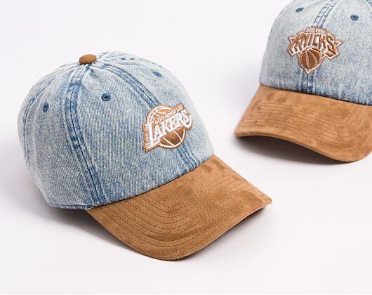 Kšiltovka Mitchell & Ness - Den Suede Strapback - NBA - Los Angeles Lakers - Blue