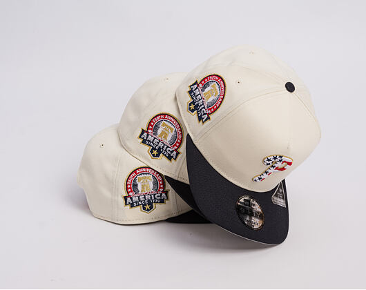 Kšiltovka New Era - MLB "American Flag" 9FIFTY - NY Mets - Chrome White