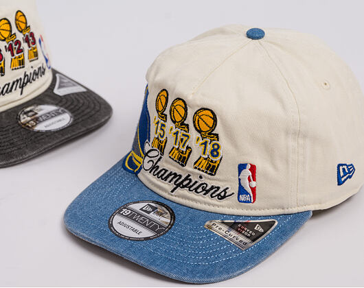 Kšiltovka New Era - NBA "Hardwood Classic Champions" 19TWENTY - Golden State Warriors - Chrome White