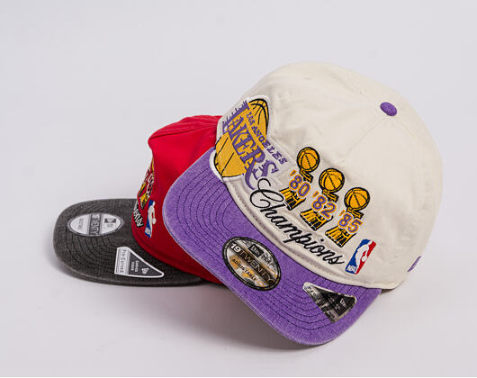 Kšiltovka New Era - NBA "Hardwood Classic Champions" 19TWENTY - LA Lakers - Chrome White / Team Colo