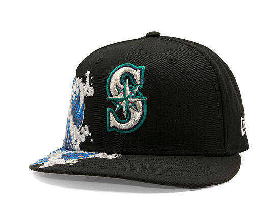 Kšiltovka New Era - MLB "Tidal Wave" 59FIFTY - Seattle Mariners - Black