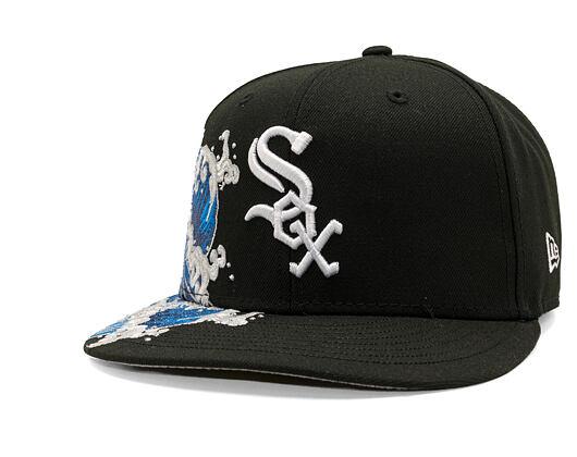 Kšiltovka New Era - MLB "Tidal Wave" 59FIFTY - Chicago White Sox - Black