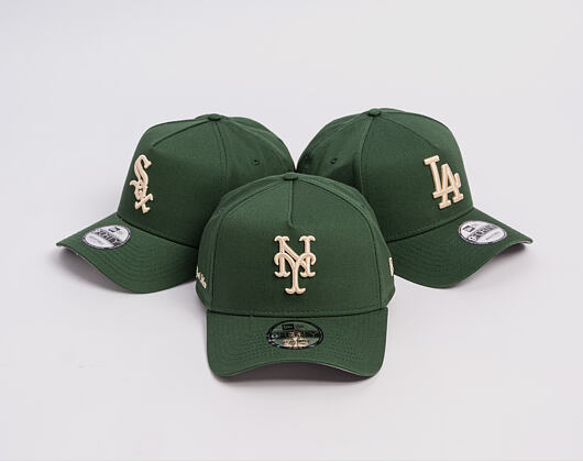 Kšiltovka New Era - MLB "Cilantro Green" 9FORTY A-Frame - NY Mets - Cilantro Green