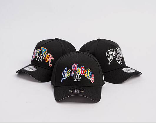 Kšiltovka New Era - MLB "Letter" 9FORTY A-Frame - LA Dodgers - Black