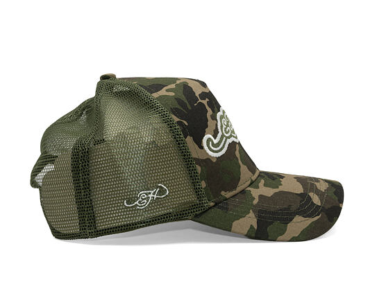 Kšiltovka Ed Hardy - Embroidery Applique Cord 5 Panel Trucker Cap
