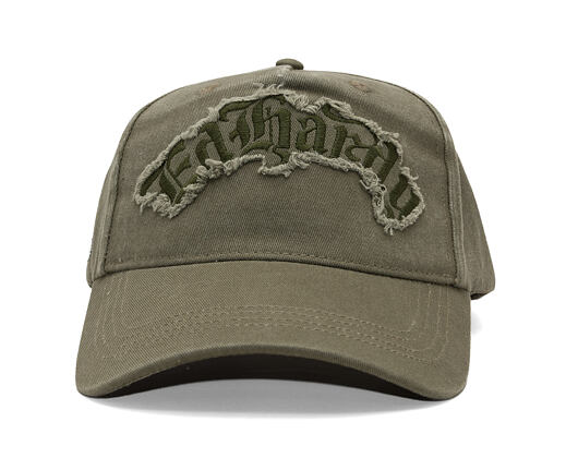 Kšiltovka Ed Hardy - Distressed Gothic 6 Panel Cap - Olive