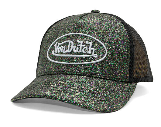 Kšiltovka Von Dutch - Trucker - Glitter - Black