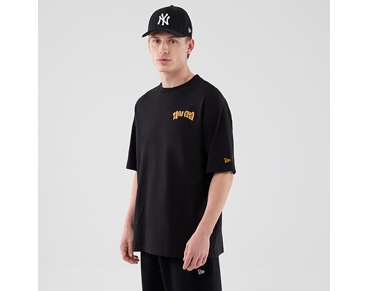 Triko New Era - Branded Food Character Oversized Tee - Black
