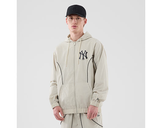 Bunda New Era - MLB Piping Track Jacket - NY Yankees - Stone