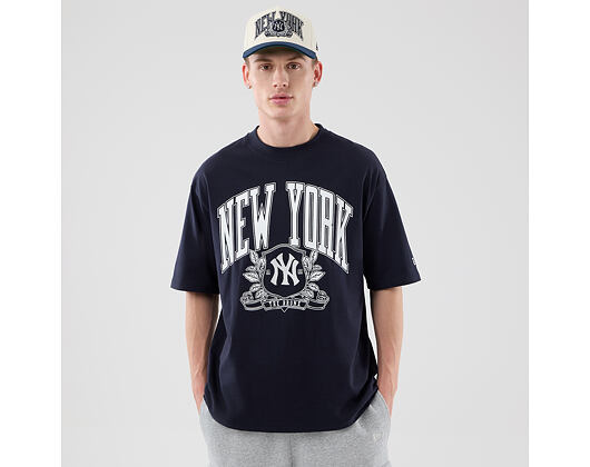 Triko New Era - MLB Arch Graphic Oversized Tee - NY Yankees - Navy