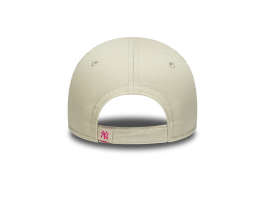Dětská Kšiltovka New Era - MLB Dino Icon 9FORTY - NY Yankees - Stone / Fuchsia