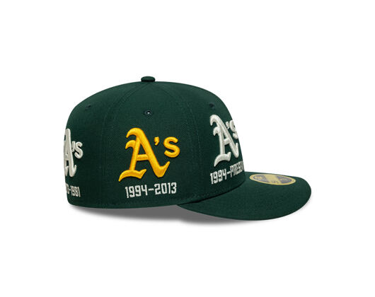 Kšiltovka New Era - MLB IMAGE DROP All-Over 59FIFTY Low Profile - Oakland Athletics - Green
