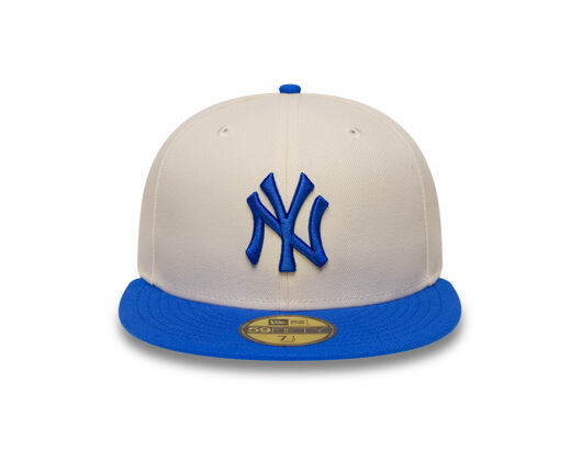 Kšiltovka New Era - MLB Essential 59FIFTY - NY Yankees - Cream / Blue