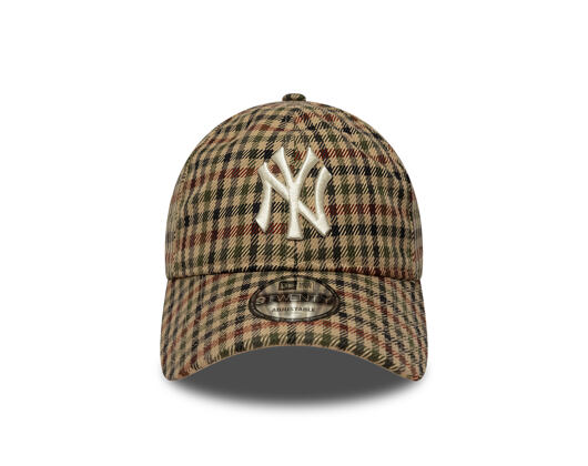 Kšiltovka New Era - MLB IMAGE DROP Water Repel Checker 9TWENTY - NY Yankees - Stone