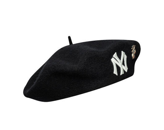 Baret New Era - MLB IMAGE DROP Retro Pin Beret - NY Yankees - Black