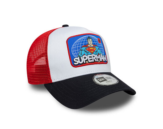Dětská Kšiltovka New Era - DC Patch 9FORTY A-Frame Trucker - Superman - White / Navy