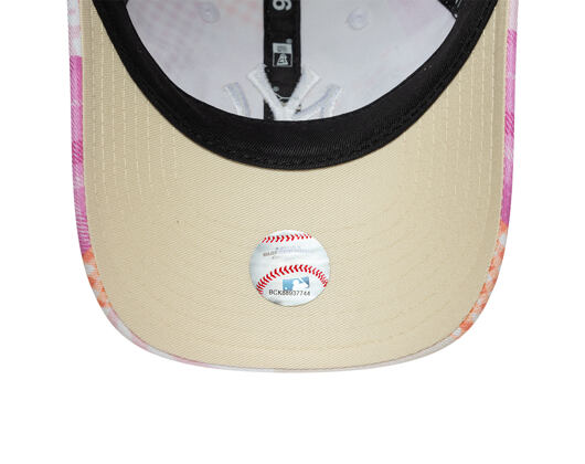 Dětská Kšiltovka New Era - MLB Patchwork 9TWENTY - NY Yankees - Blush Pink / Fuchsia