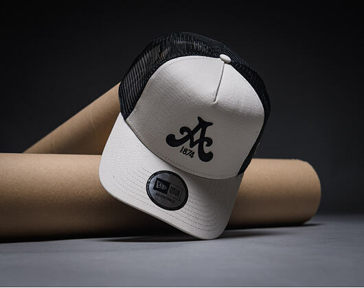 Kšiltovka New Era - Core Logo 9FORTY A-Frame Trucker - ASTON VILLA FC - Stone