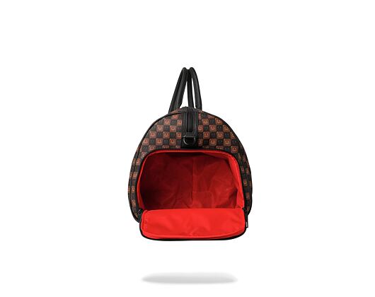 Taška Sprayground - Sharks In Paris Wtf Bubble Brown Check Duffle