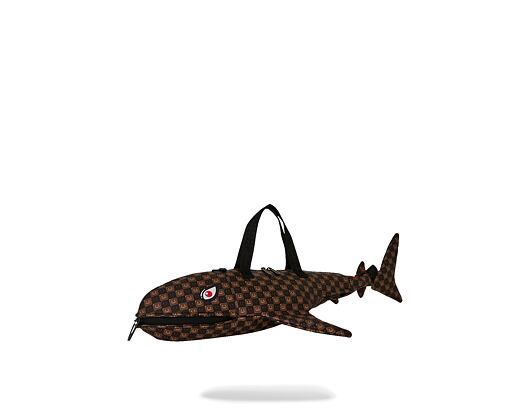 Taška Sprayground - Sharks In Paris Wtf Bubble Brown Check Shark Duffle