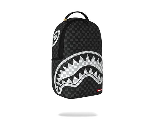 Batoh Sprayground - Black And White Drip Check Shark Backpack