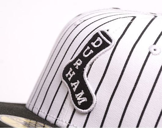 Kšiltovka New Era - MiLB Theme Nights 59FIFTY - Durham Bulls - Pinstripe Sock - White / Black