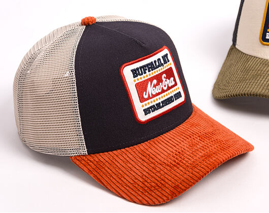 Kšiltovka New Era - Branded Patch Cord 9FORTY A-Frame Trucker - Navy / Warm Flame