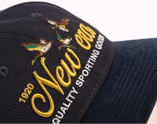 Kšiltovka New Era - Branded Suede Pre-Curved 9FIFTY - Navy