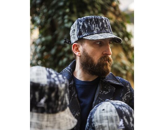 Klobouk Kangol - TRENDS PACK - Denim Mashup Bucket - Black Topstitch
