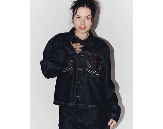Džínová Bunda Karl Kani - Kani Jeans Cropped Rinsed Denim Jacket