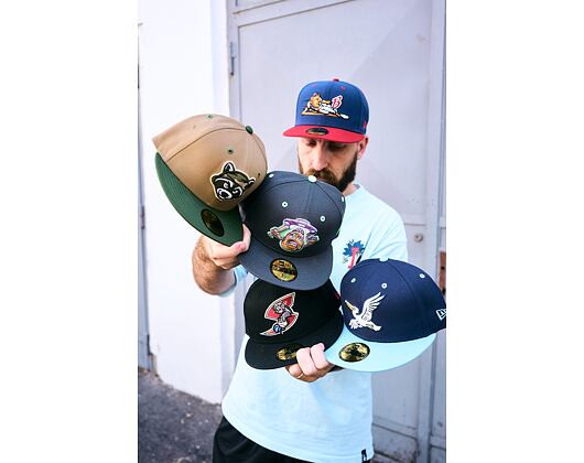 Kšiltovka New Era - MiLB Theme Nights 59FIFTY - Hudson Valley Renegades - Raccoon - Khaki / Olive