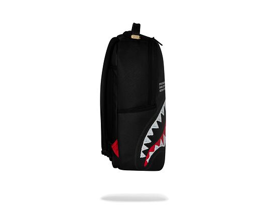 Batoh Sprayground - Shark Central Black Embroidered Shark Backpack