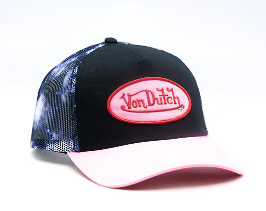 Dámská Kšiltovka Von Dutch - Baseball - Galaxy Mesh Patch - Black / Pink
