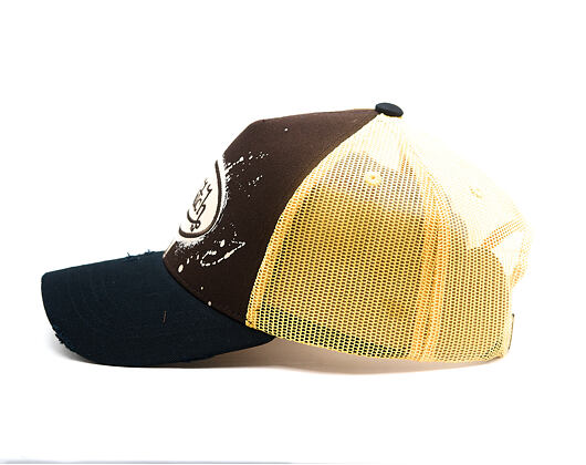 Kšiltovka Von Dutch - Baseball - Print & Embroidery - Yellow / Brown