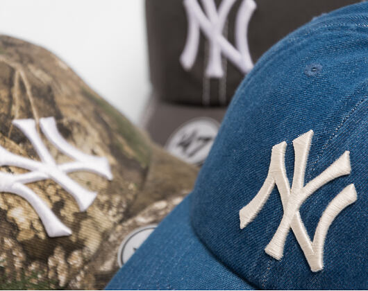 Kšiltovka '47 Brand - MLB Real Tree CLEAN UP - NY Yankees