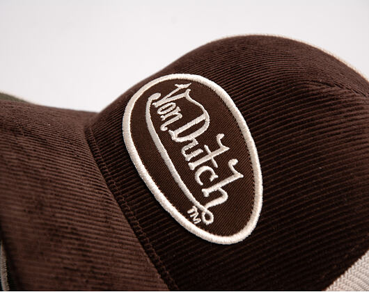 Kšiltovka Von Dutch - Baseball - Corduroy Patch Premium - Brown