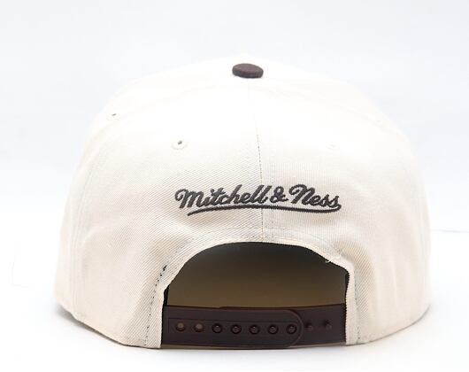 Kšiltovka Mitchell & Ness - NBA Brown And Cream Pro Snapback - Chicago Bulls - Cream