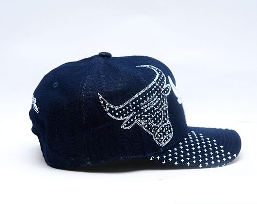 Kšiltovka Mitchell & Ness - NBA Run Stitch Pro Snapback - Chicago Bulls - Blue