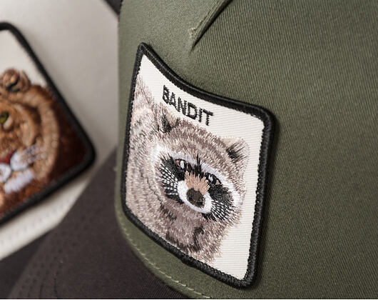 Kšiltovka Goorin - Bandit Trucker - Raccoon - Palm