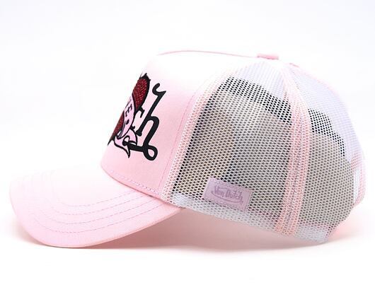 Dámská Kšiltovka Von Dutch - Trucker - Love Patch - Light Pink