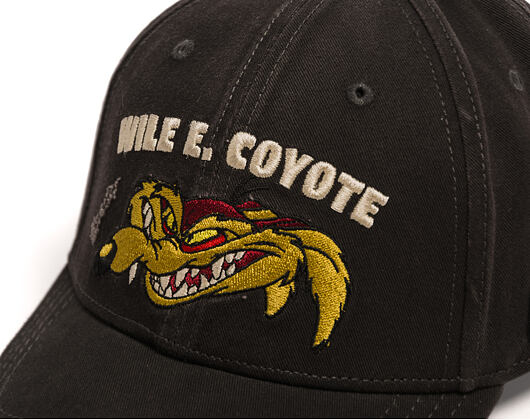 Kšiltovka Capslab - Looney Tunes Baseball Cap - Wile E. Coyote Caution Distressed - Black