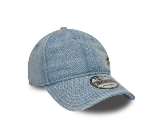 Kšiltovka New Era - MLB Washed Denim Pin 9TWENTY - NY Yankees - Pastel Blue