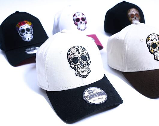 Kšiltovka New Era - Branded Skull Pack 9FORTY - Black / Brown