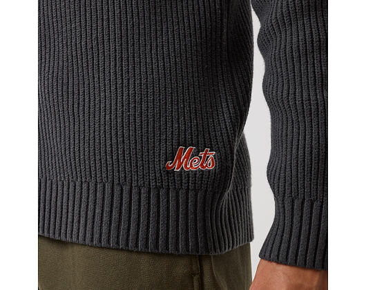 Svetr New Era - MLB Zip Knitwear - NY Mets - Steel